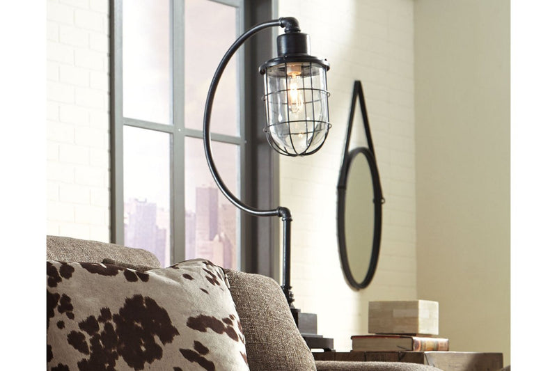 Jae Antique Black Desk Lamp - Lara FurnitureTable Lamp
