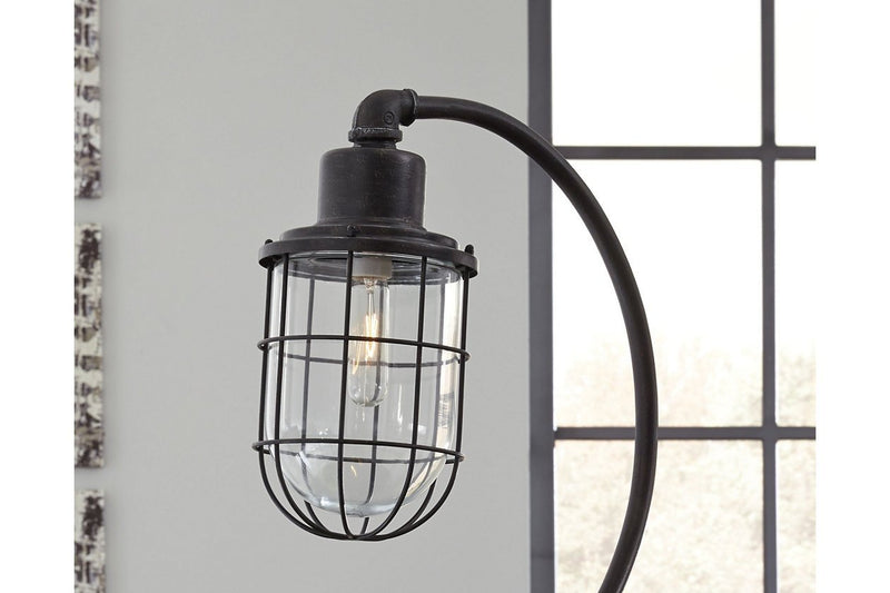 Jae Antique Black Desk Lamp - Lara FurnitureTable Lamp