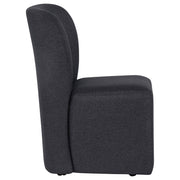 Jaelynn Upholstered Dining Side Chair Charcoal (Set of 2) - 107052CHAR
