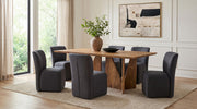 Jaelynn Upholstered Dining Side Chair Charcoal (Set of 2) - 107052CHAR