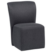 Jaelynn Upholstered Dining Side Chair Charcoal (Set of 2) - 107052CHAR