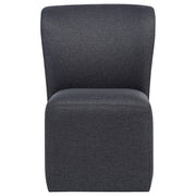 Jaelynn Upholstered Dining Side Chair Charcoal (Set of 2) - 107052CHAR