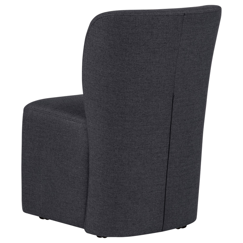 Jaelynn Upholstered Dining Side Chair Charcoal (Set of 2) - 107052CHAR