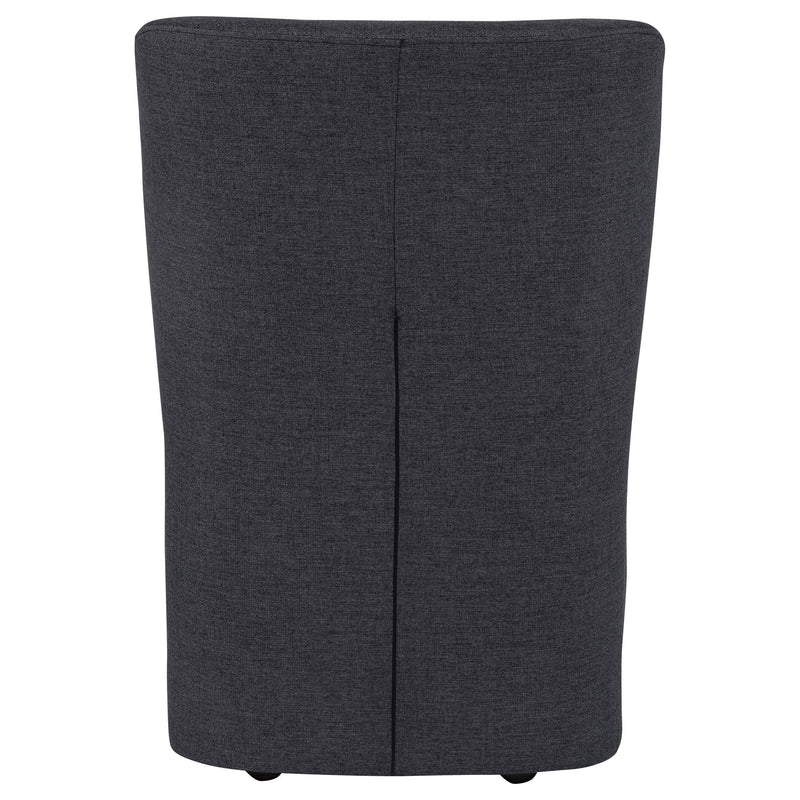 Jaelynn Upholstered Dining Side Chair Charcoal (Set of 2) - 107052CHAR