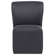 Jaelynn Upholstered Parsons Dining Side Chair Charcoal (Set of 2) - 107052CHAR