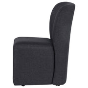 Jaelynn Upholstered Parsons Dining Side Chair Charcoal (Set of 2) - 107052CHAR