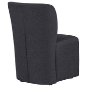 Jaelynn Upholstered Parsons Dining Side Chair Charcoal (Set of 2) - 107052CHAR
