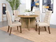 Jamestown Round 47-inch Composite Wood Dining Table Mango - 183021