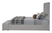 Jane - Gray Upholstered Storage Queen Bed with USB Charger - B159-Q-Bed