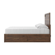 Janfyn Brown King Panel Bed with 2 Sided Storage - PCB1010B10