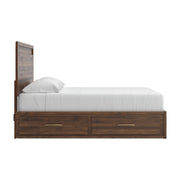 Janfyn Brown King Panel Bed with Storage - PCB1010B9