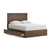 Janfyn Brown Queen Panel Bed with Storage - PCB1010B4