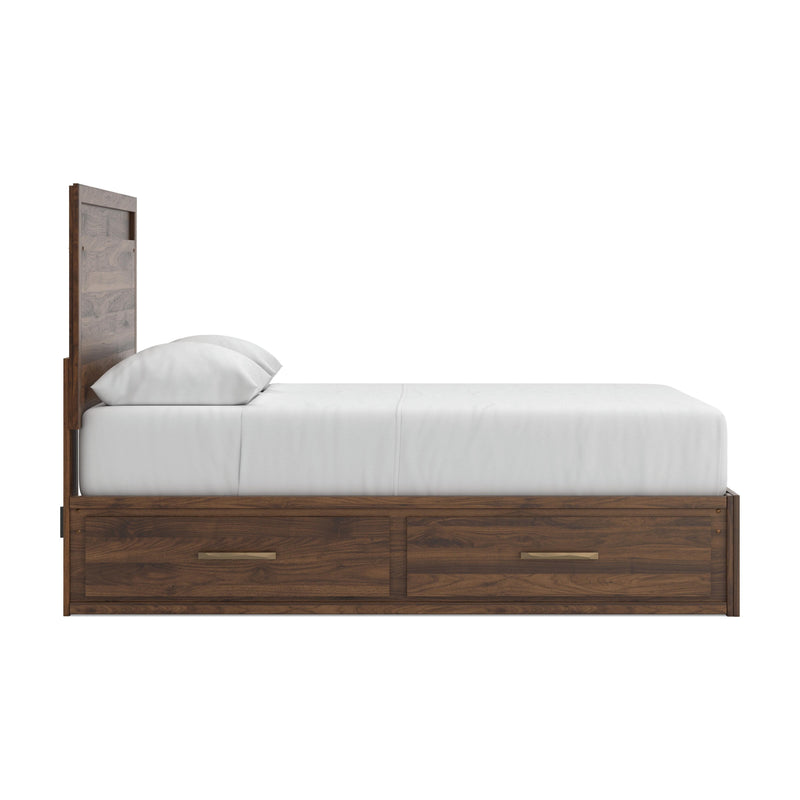Janfyn Brown Queen Panel Bed with Storage - PCB1010B4