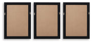 Janisburg Black/White/Brown Wall Art (Set of 3) - A8000561