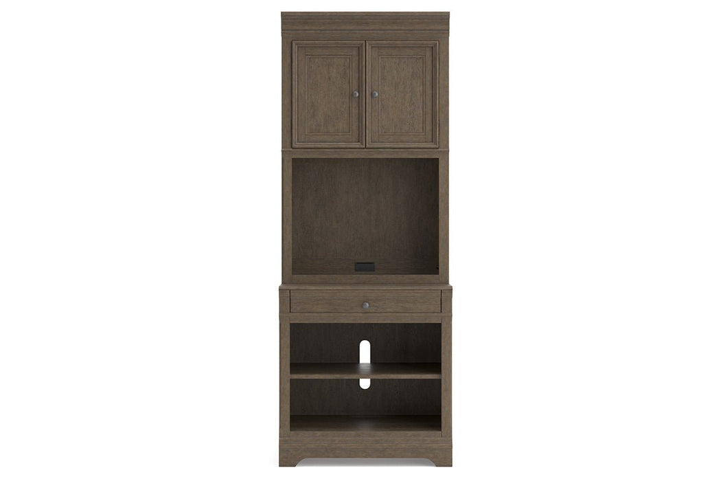 Janismore Weathered Gray Bookcase - Gate FurnitureBookcases