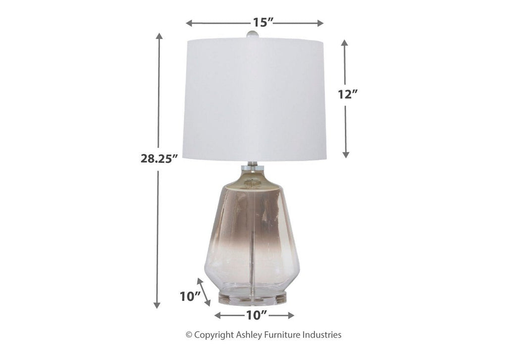 Jaslyn Silver Finish Table Lamp - Gate FurnitureTable Lamp