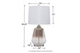 Jaslyn Silver Finish Table Lamp - Gate FurnitureTable Lamp