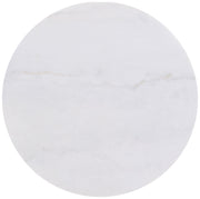 Jason Round White Marble Top Coffee Table Honey Brown - 712418