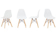 Jaspeni White/Natural Dining Chair - D200-02 - Lara Furniture