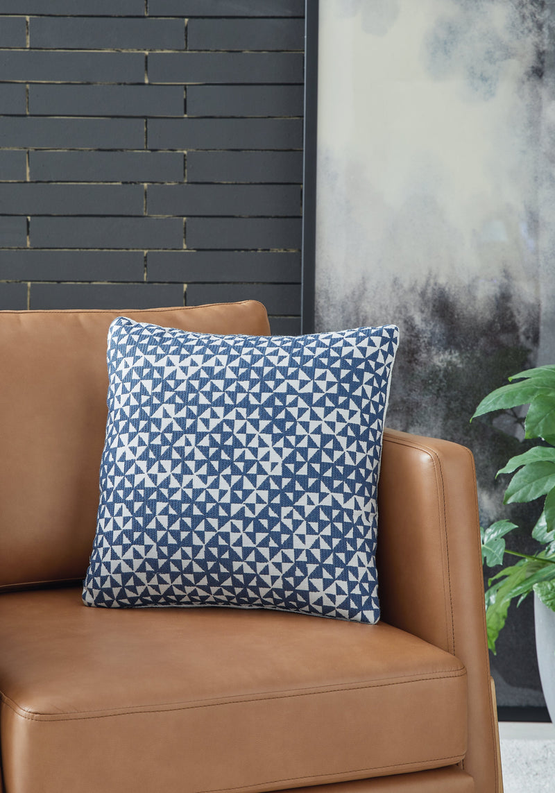 Jaycott Next-Gen Nuvella Blue/White Pillow (Set of 4) - A1900001