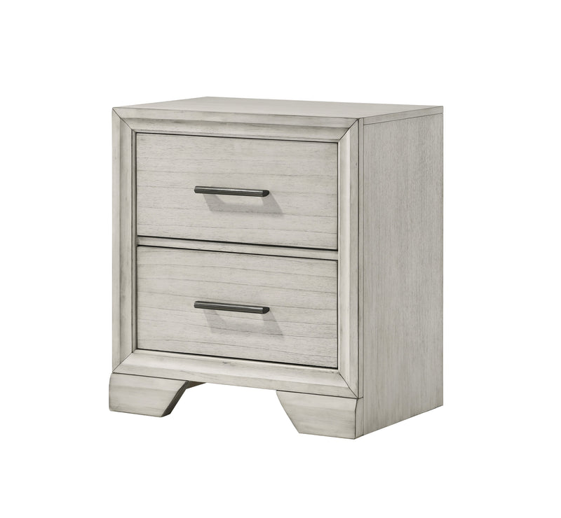 Jaymes White Mist Footboard Storage Platform Bedroom Set - Lara FurnitureBedroom Set