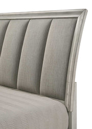 Jaymes White Mist Queen Footboard Storage Platform Bed - Lara FurnitureQueen Bed