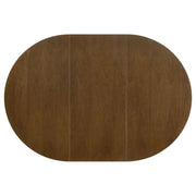 Jedda Oval 60-inch Extension Leaf Dining Table Dark Walnut - 105361