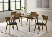 Jedda Wood Dining Side Chair Dark Walnut (Set of 2) - 105362