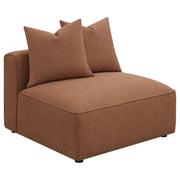 Jennifer 6-piece Upholstered Modular Sectional Terracotta - 551591-SET