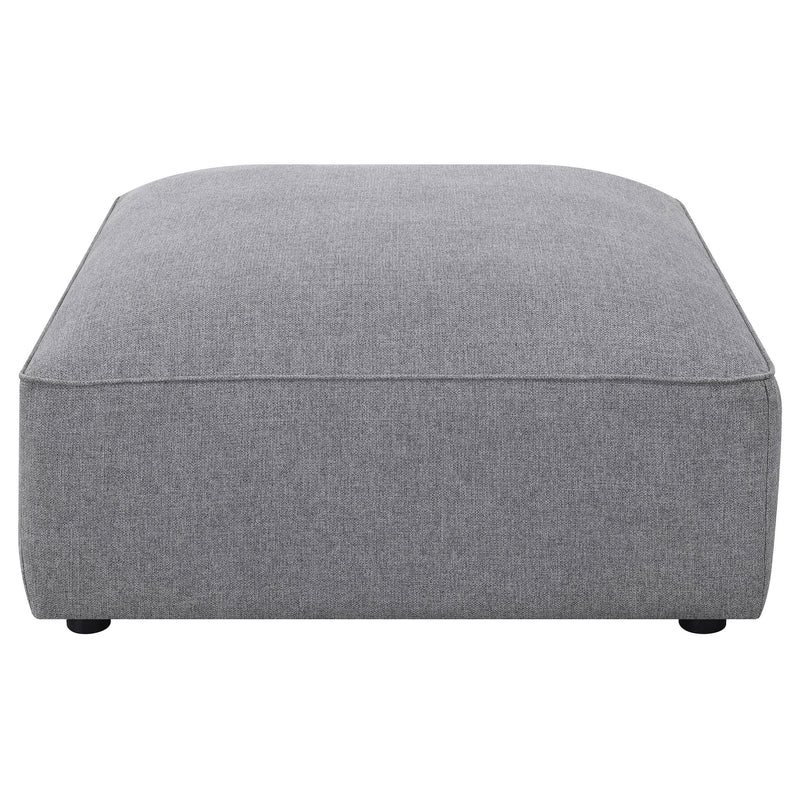 Jennifer Square Upholstered Ottoman Grey - 551596