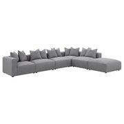 Jennifer Upholstered Armless Chair Grey - 551594