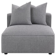 Jennifer Upholstered Armless Chair Grey - 551594