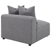 Jennifer Upholstered Armless Chair Grey - 551594