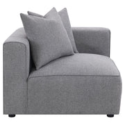 Jennifer Upholstered Corner Chair Grey - 551595