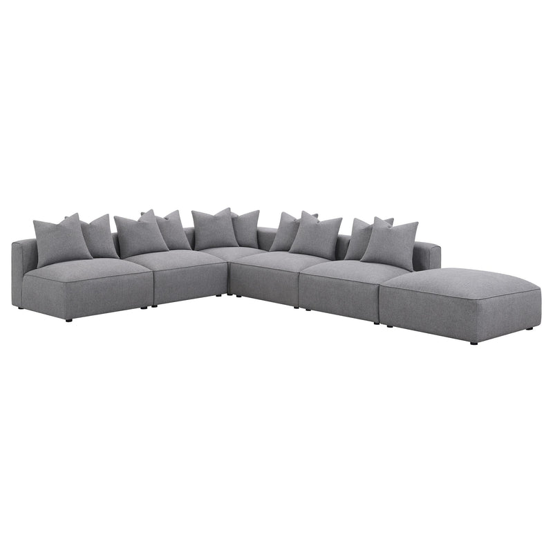 Jennifer Upholstered Corner Chair Grey - 551595