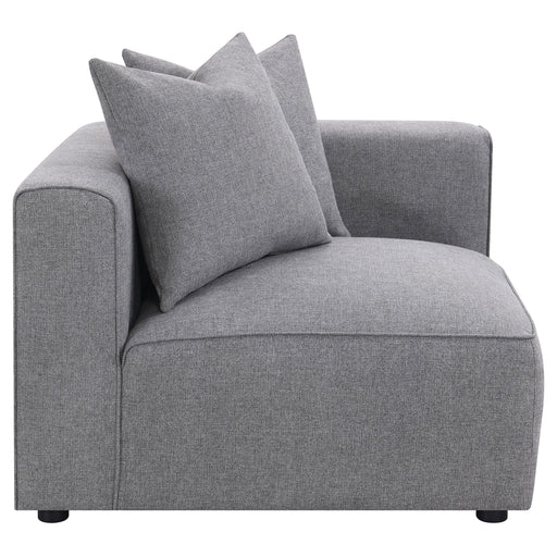 Jennifer Upholstered Corner Chair Grey - 551595