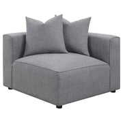 Jennifer Upholstered Corner Chair Grey - 551595