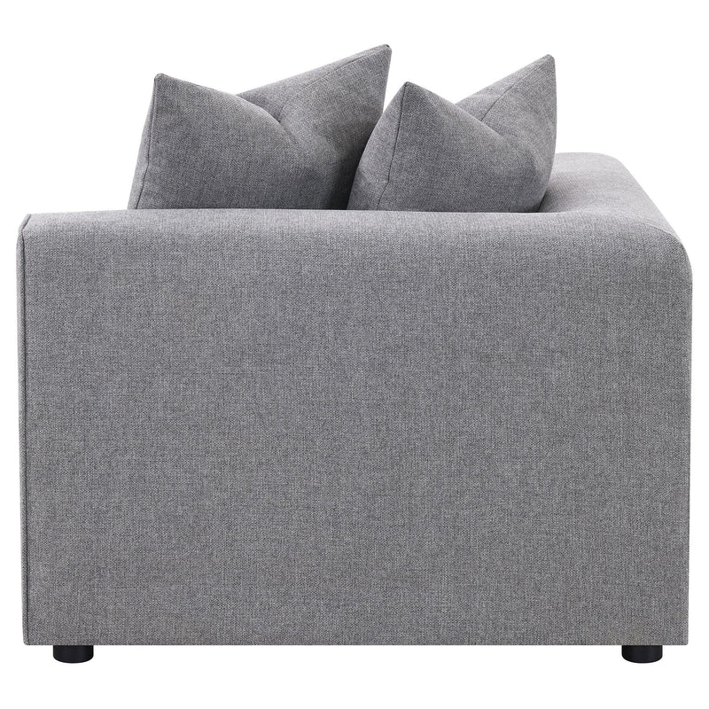 Jennifer Upholstered Corner Chair Grey - 551595