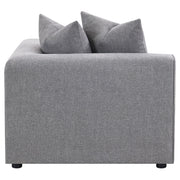 Jennifer Upholstered Corner Chair Grey - 551595