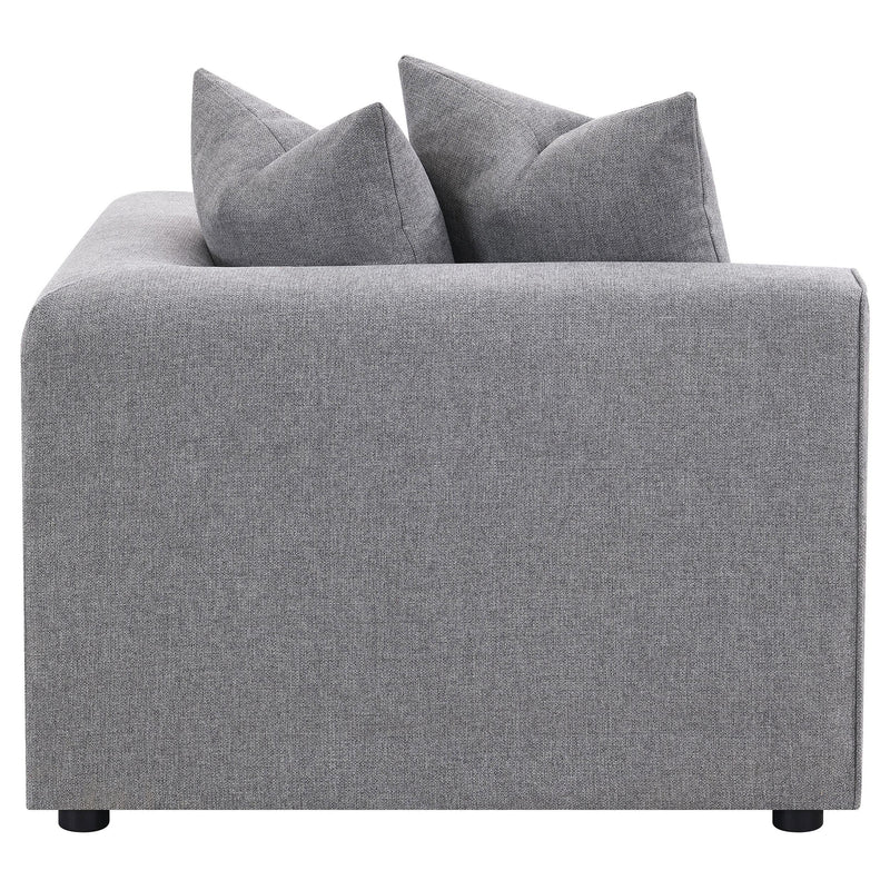Jennifer Upholstered Corner Chair Grey - 551595