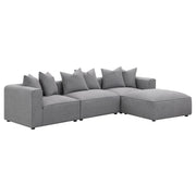 Jennifer Upholstered Corner Chair Grey - 551595