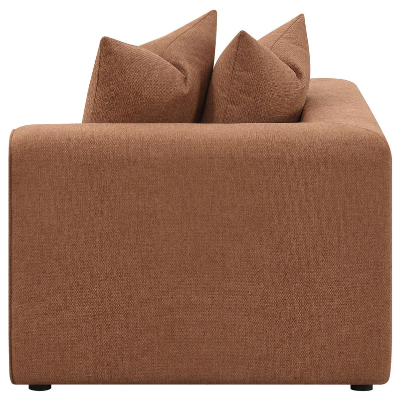 Jennifer Upholstered Corner Chair Terracotta - 551592