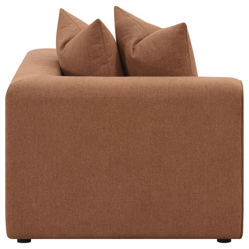 Jennifer Upholstered Corner Chair Terracotta - 551592