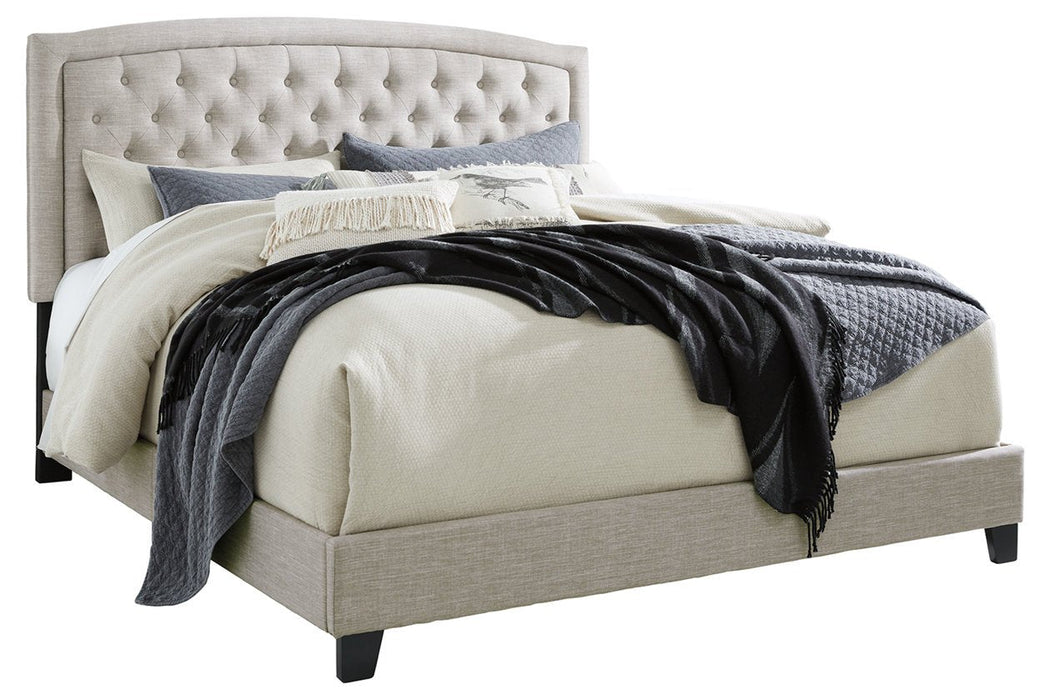 Jerary Gray King Upholstered Bed - Gate FurnitureKing Bed