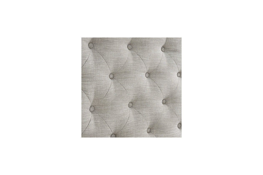 Jerary Gray Queen Upholstered Bed - Gate FurnitureQueen Bed