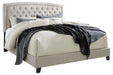 Jerary Gray Queen Upholstered Bed - Gate FurnitureQueen Bed