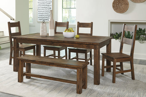 Jerrick Burnished Brown Dining Set - Lara FurnitureDining Room Set