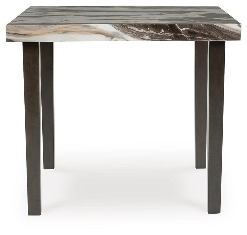 Jeshina Dark Brown/Beige Counter Height Dining Table - PCD581-13