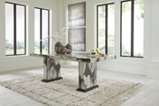 Jeshina Dark Brown/Beige Dining Table - PCD581D4