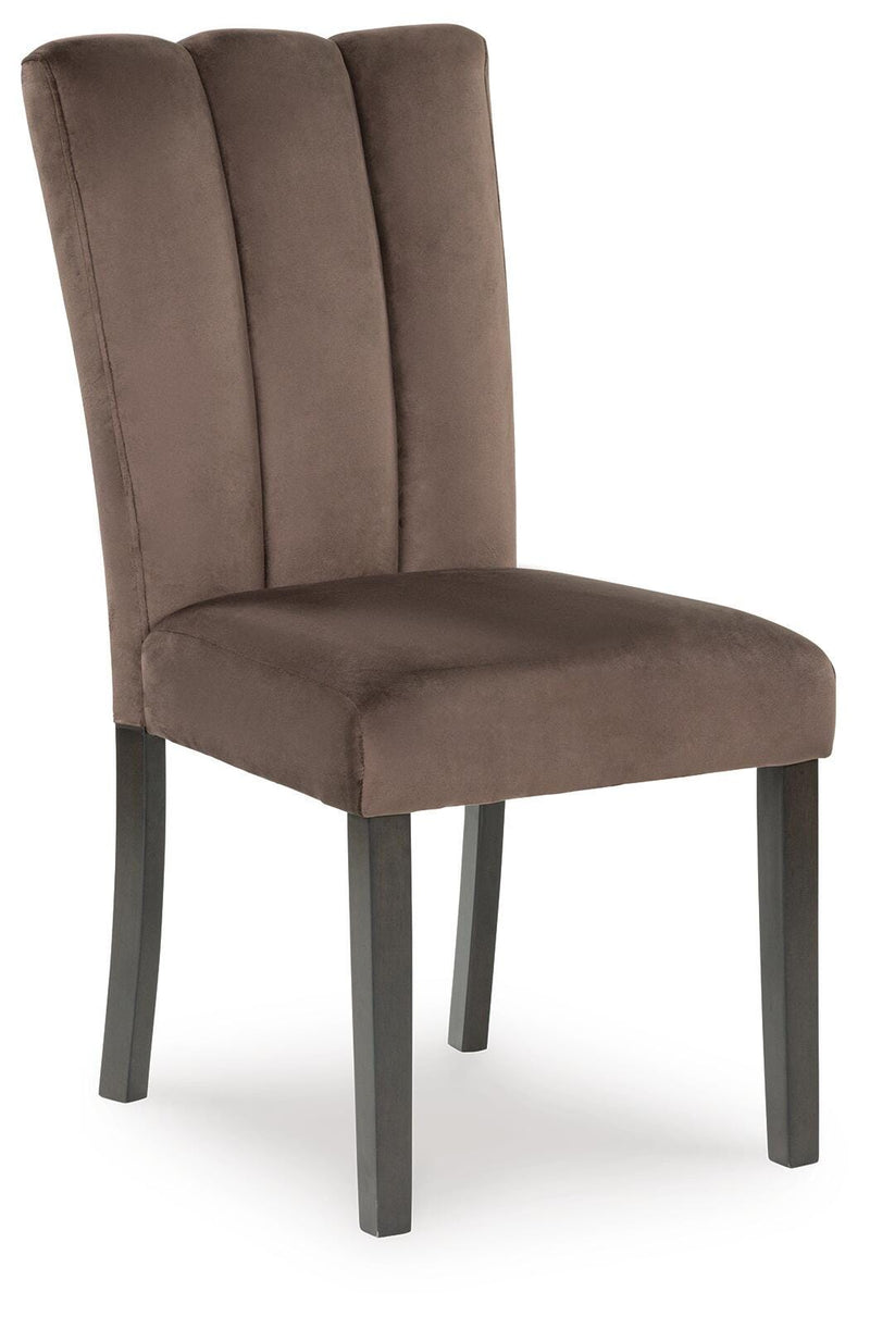 Jeshina Dark Brown Dining Table and 6 Chairs - PCD581D5